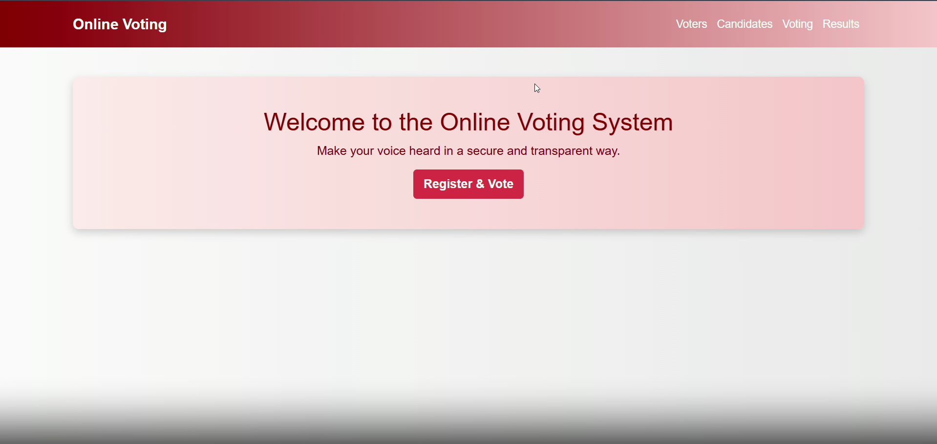 Votezy Online Voting System